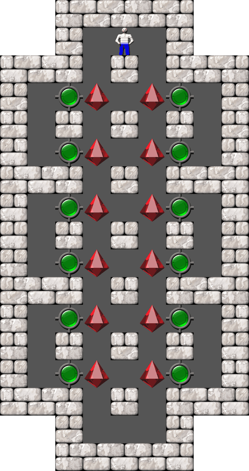 Sokoban Ghislain Martin Arranged level 46